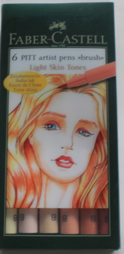 Preview: Faber-Castell Pitt Artist Pen Brush Tuschestift, 6er Etui, verschiedene Varianten